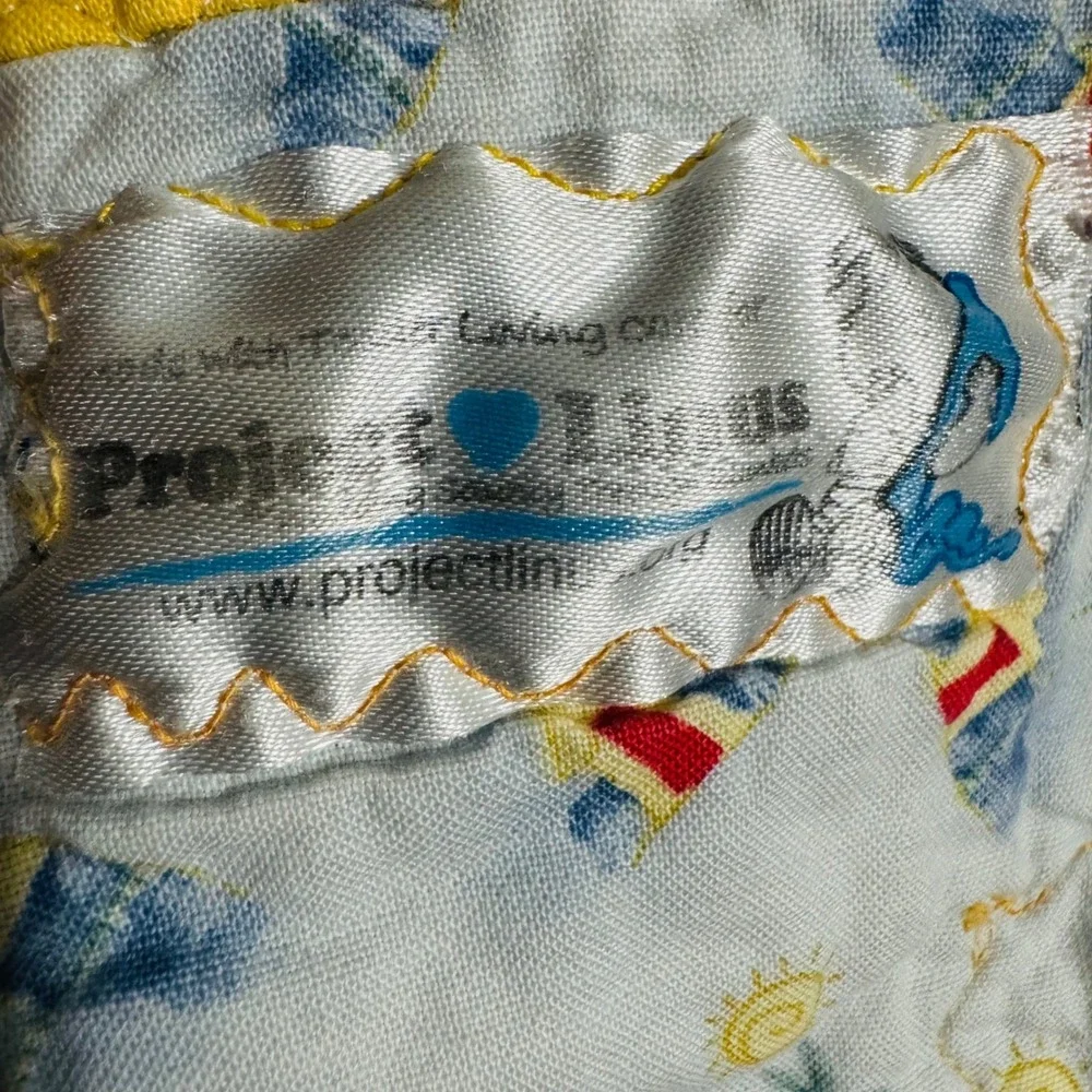 Kids Patchwork Star Quilt Multi Color‎ Nautical Reverse 40x40 Boho Cottagecore